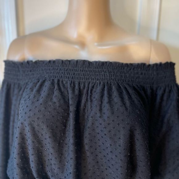 H&M cropped off shoulder long sleeve large - Picture 3 of 4